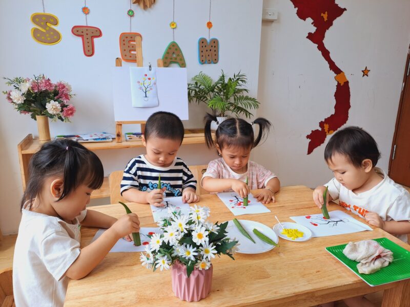 🎨 Bé tạo hình với đậu bắp - Ảnh 9