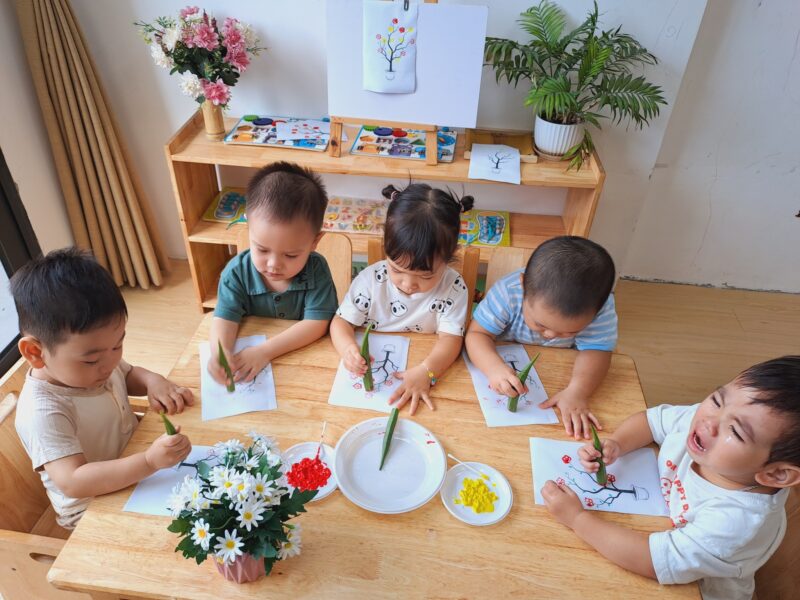 🎨 Bé tạo hình với đậu bắp - Ảnh 3